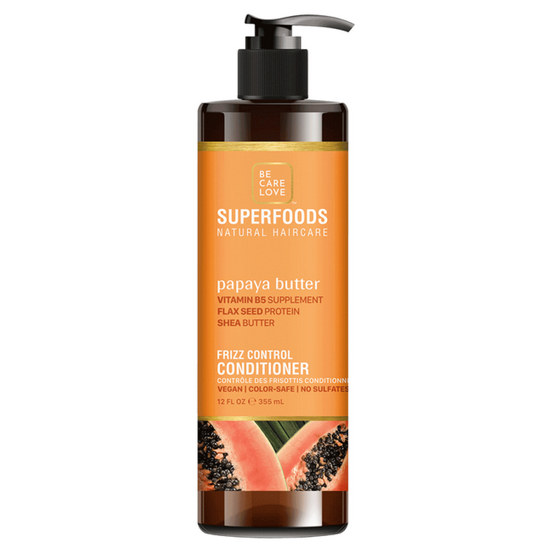 Superfood Conditioner Anti-frizz - Til flyvsk og elektrisk hår, 355 ml